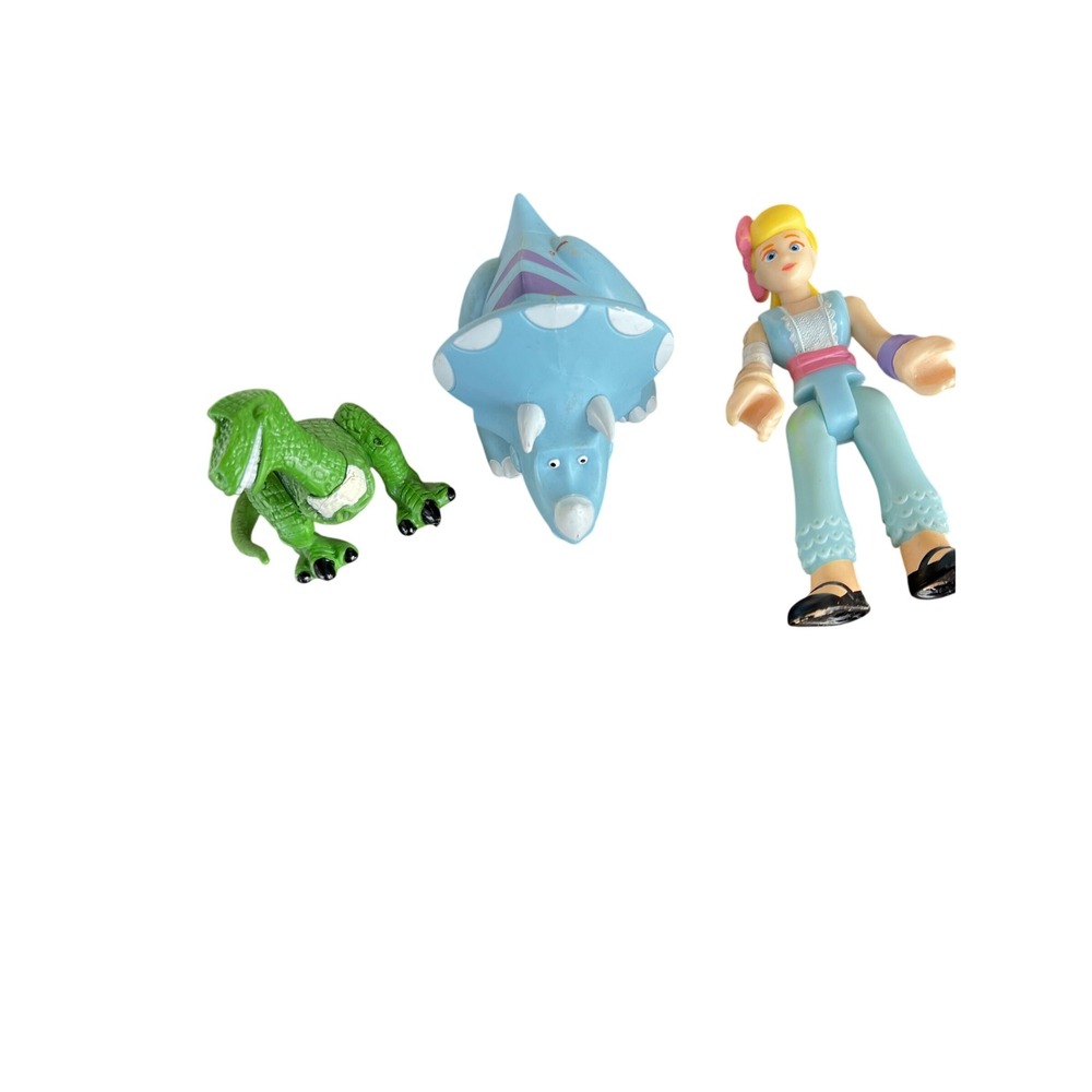 Disney Pixar Toy Story Figure Lot‎ Rex Trixie Bo Peep Action Figures 3pc